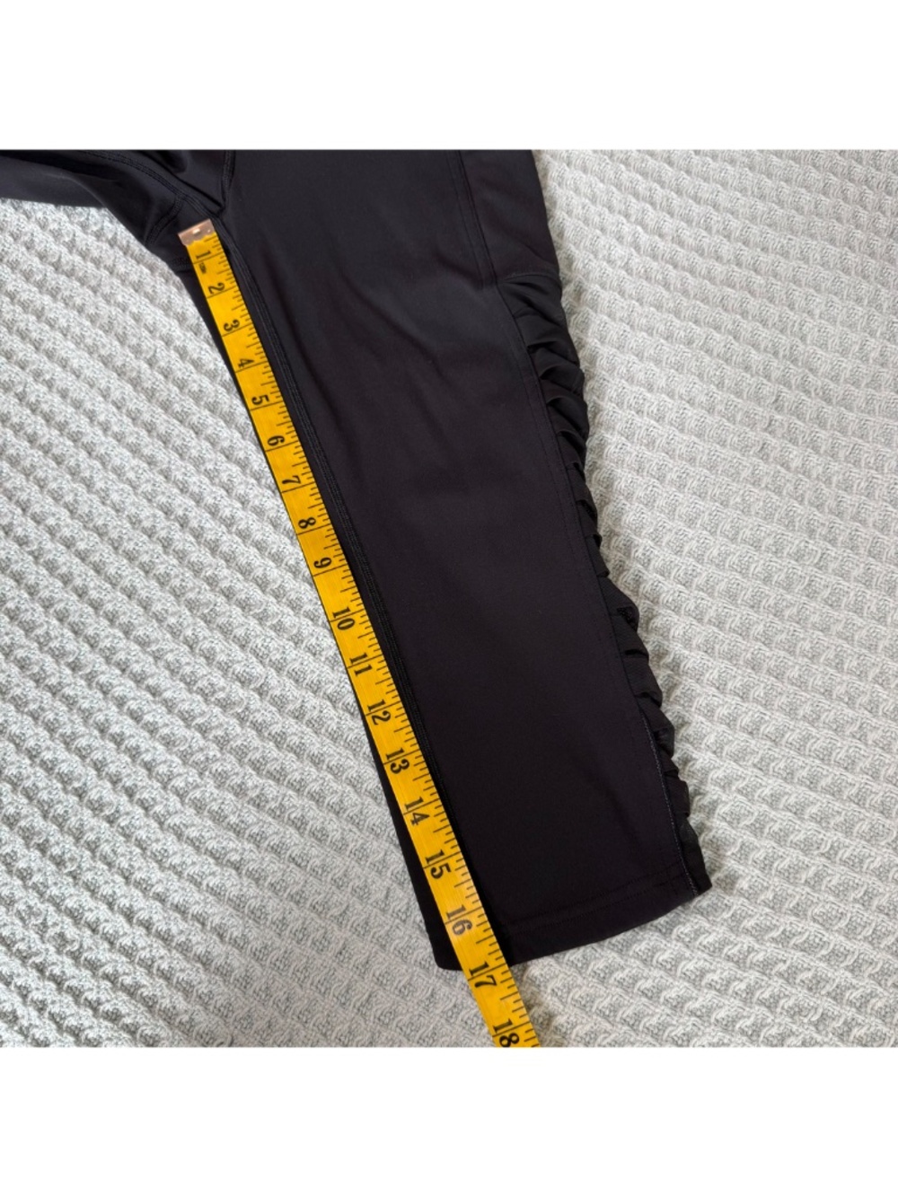 Lululemon Sharp Turns Crop 17" Leggings Pants Womens 4 Black Active Run W6AMES - Picture 9 of 9